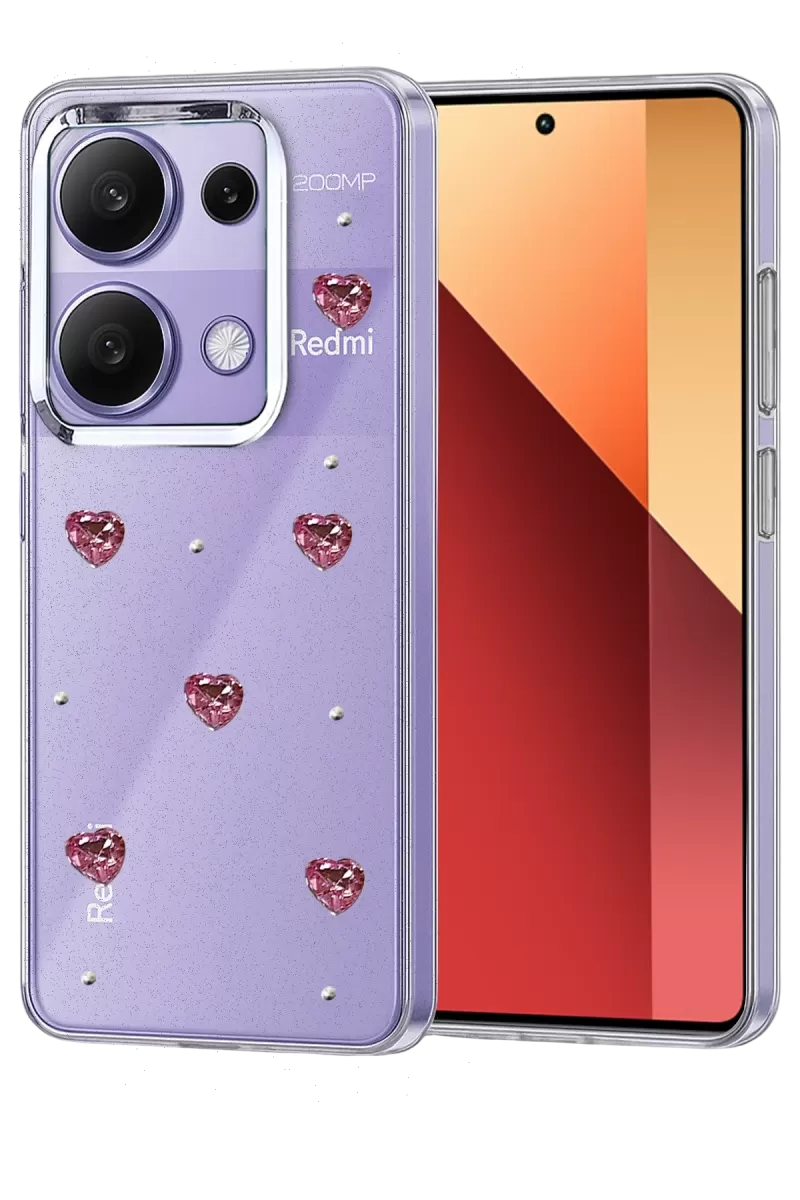 Newface Xiaomi Redmi Note 13 Pro 4G Fiyonk Desenli Kapak - Desen 7