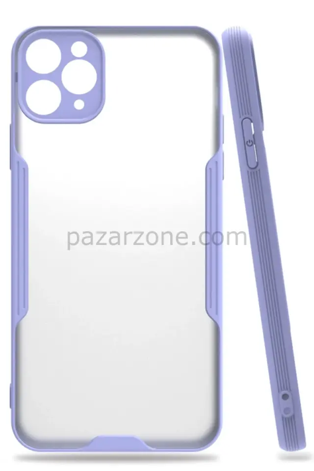 Newface Apple iPhone 11 Pro Kılıf Platin Silikon - Lila