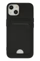 Newface Apple iPhone 14 Plus Kılıf Kelvin Kartvizitli Silikon - Siyah