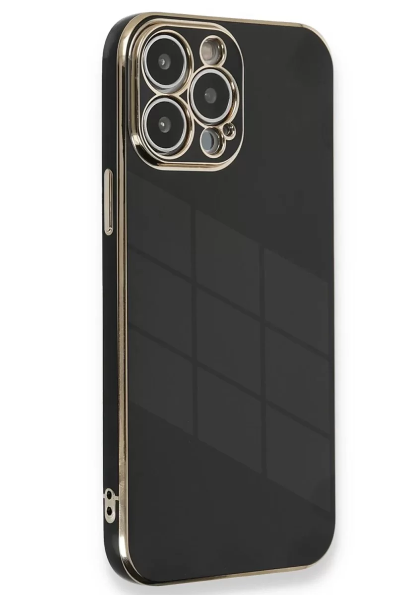 Newface Apple iPhone 15 Pro Kılıf Volet Silikon - Siyah