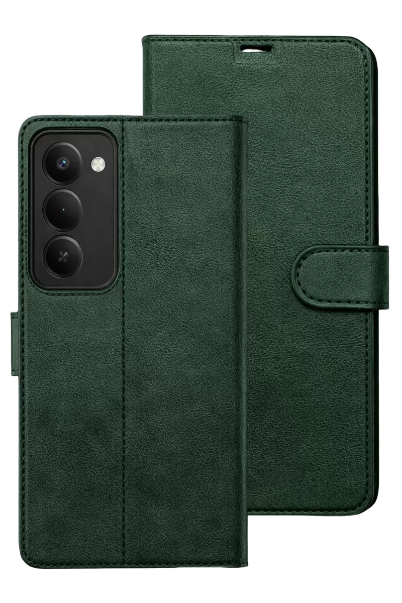 Newface Xiaomi Redmi 15 5G Trend S Plus Kapaklı Kılıf - Yeşil