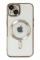 Newface Apple iPhone 14 Plus Kılıf Kross Magneticsafe Kapak - Gold