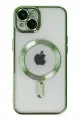 Newface Apple iPhone 14 Plus Kılıf Kross Magneticsafe Kapak - Koyu Yeşil