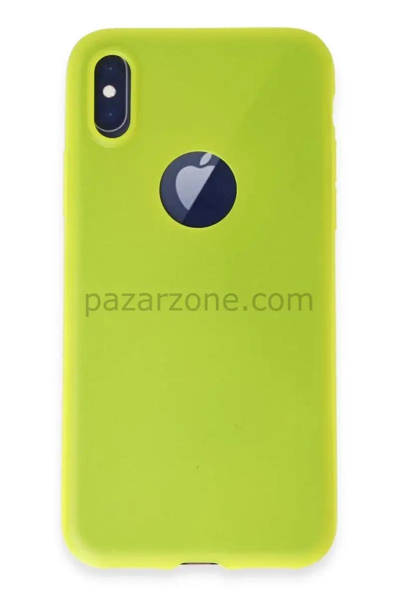 Newface Apple iPhone X Kılıf First Silikon - Parlak Sarı