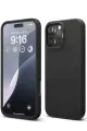 Newface Apple iPhone 16 Pro Max Kılıf Nano içi Kadife Silikon - Siyah