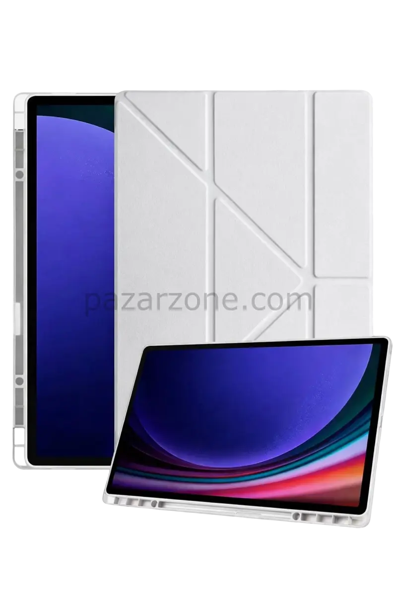 Newface Samsung Galaxy X930 Tab S11 Ultra 14.6 Kalemlikli Mars Tablet Kılıfı - Gri