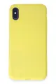Newface Apple iPhone X Kılıf First Silikon - Sarı