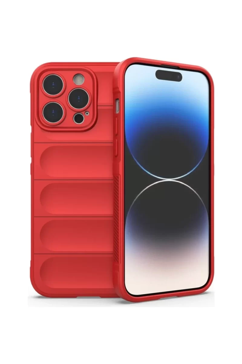 Newface Apple iPhone 16 Pro Max Kılıf Optimum Silikon - Kırmızı