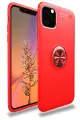 Newface Apple iPhone 11 Pro Kılıf Range Yüzüklü Silikon - Kırmızı