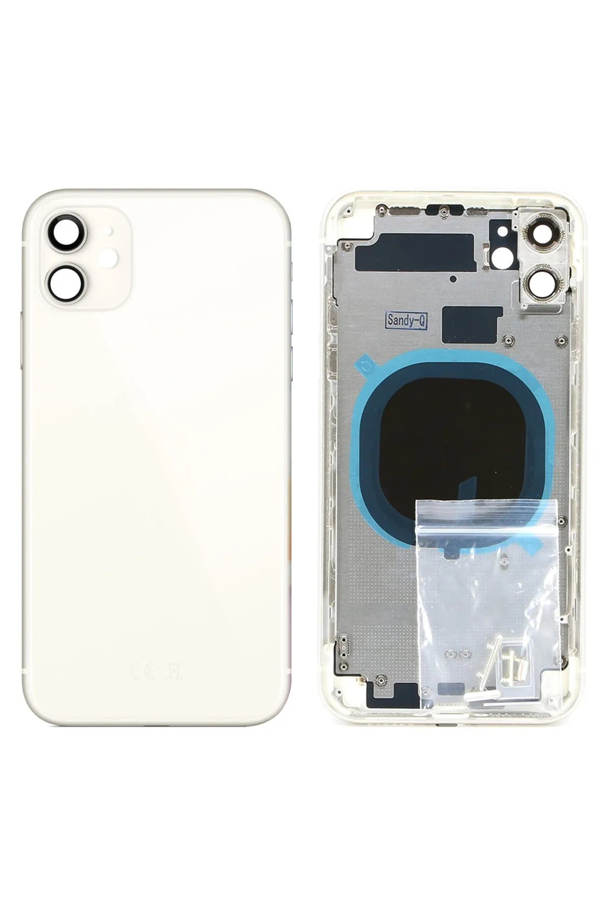 Iphone 11 Boş Kasa + Kapak Beyaz