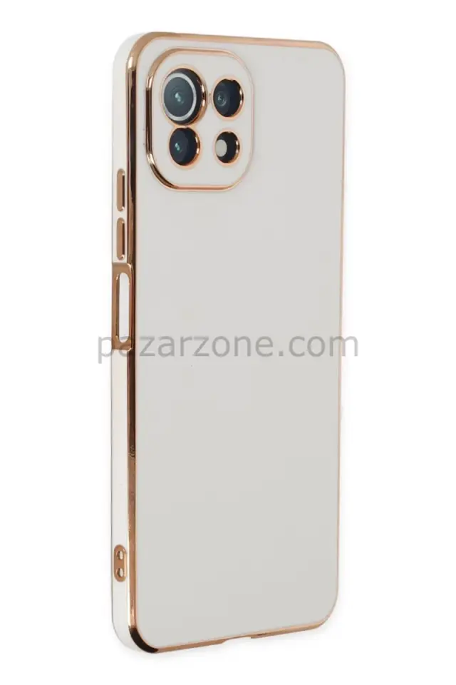 Newface Xiaomi Mİ 11 Lite Kılıf Volet Silikon - Beyaz