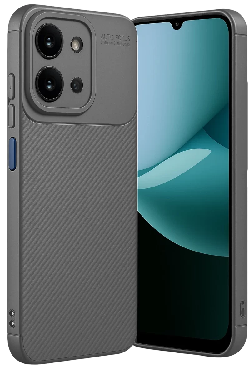 Newface Xiaomi Redmi 15C 4G Auto Focus Karbon Kapak - Gri