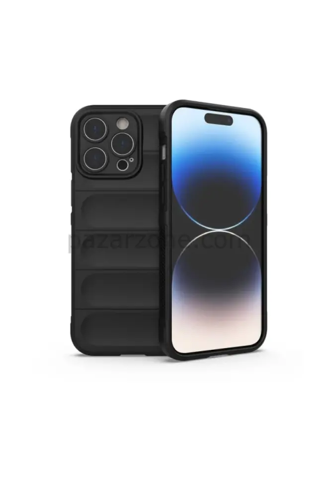Newface Apple iPhone 16 Pro Max Kılıf Optimum Silikon - Siyah