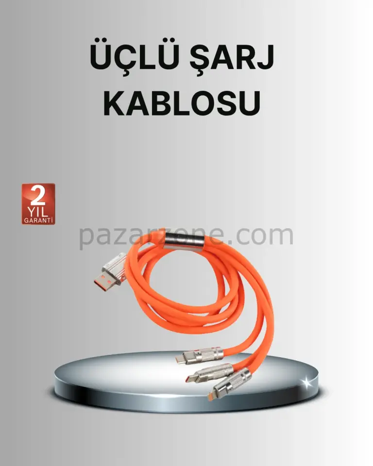 Dayanıklı Hızlı Şarj Kablosu – Esnek, Kırılmaz ve Yüksek Hızlı Veri Aktarım Destekli