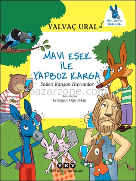 Mavi Eşek ile Yapboz Karga Sesleri Karışan Hayvanlar