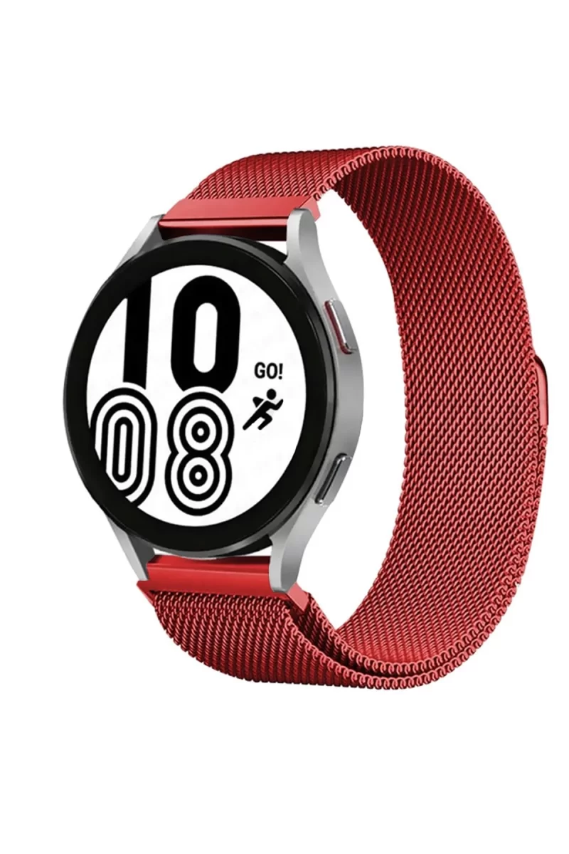 Newface Watch 20mm Metal Mıknatıslı Kordon - Kırmızı