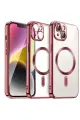 Newface Apple iPhone 13 Kılıf Kross Magneticsafe Kapak - Kırmızı