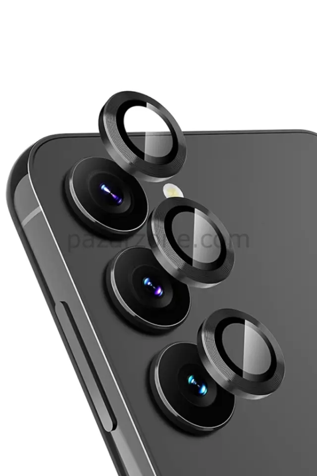 Newface Samsung Galaxy A25 5G Valdez Metal Kamera Lens - Siyah