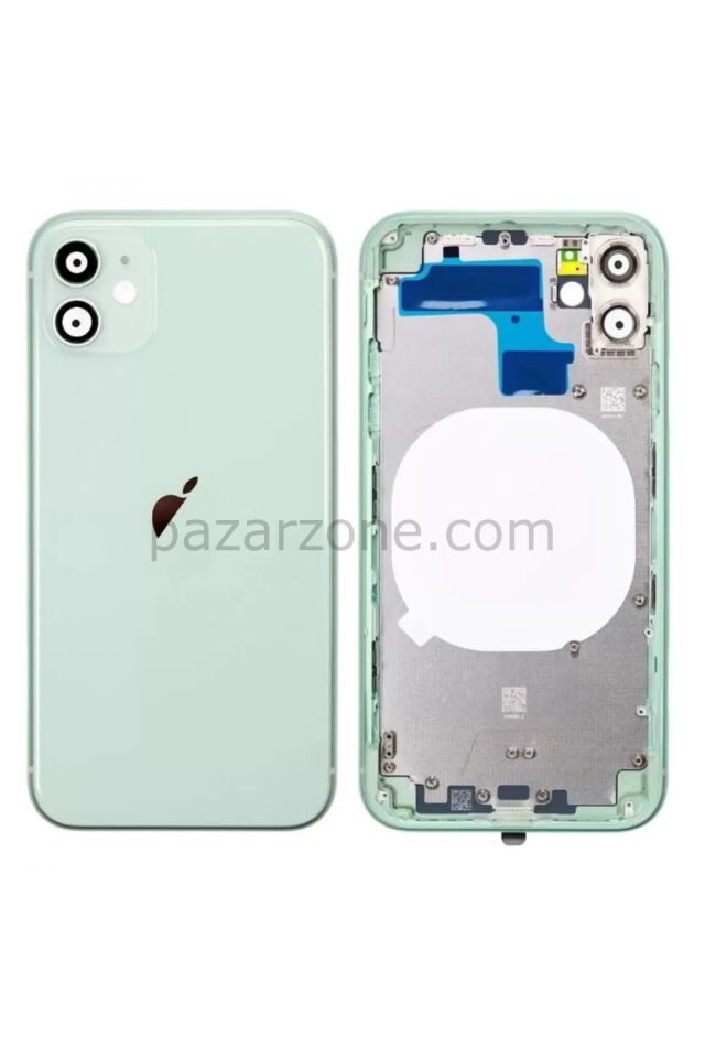 Iphone 11 Boş Kasa + Kapak Yeşil