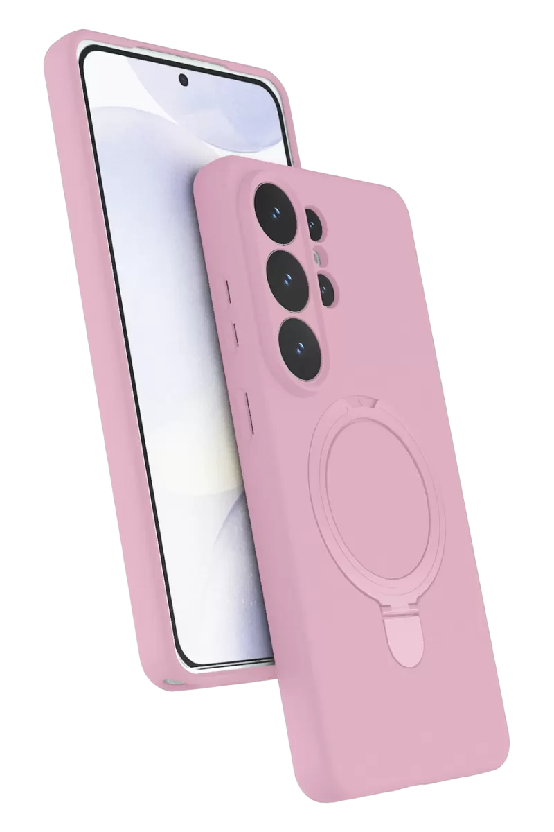 Newface Samsung Galaxy S26 Ultra Regal Magsafe Standlı Kapak - Açık Pembe