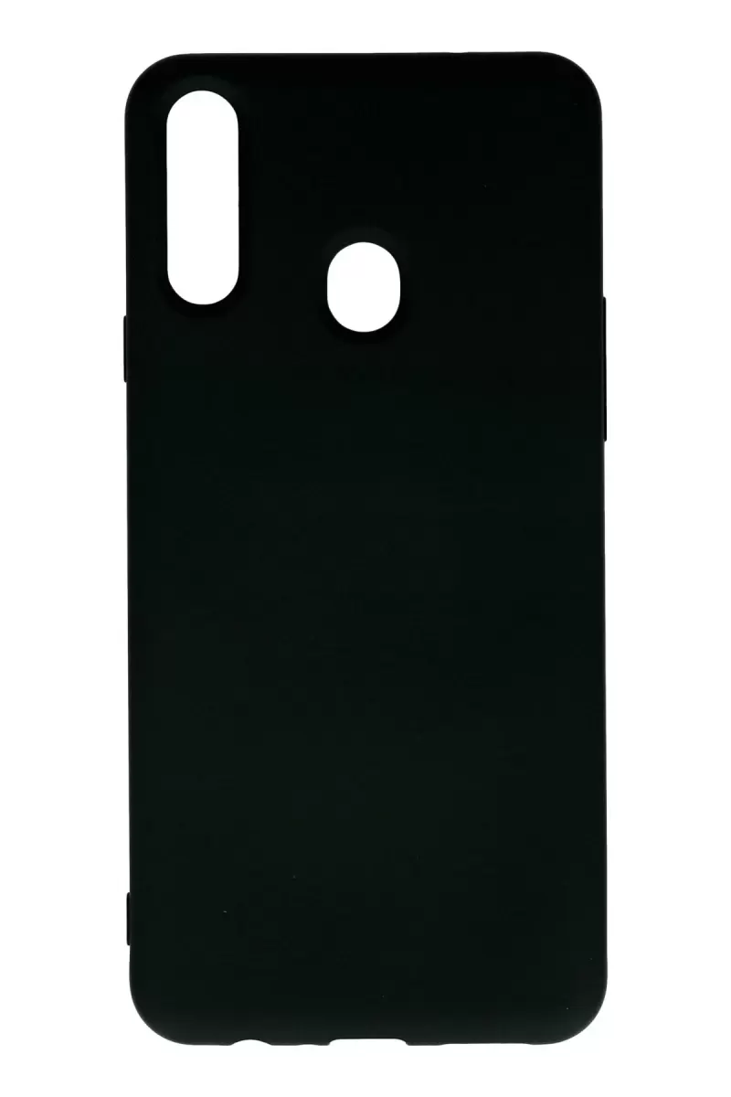 Newface Samsung Galaxy A20S Kılıf Nano içi Kadife Silikon - Siyah