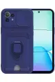 Newface Xiaomi Mİ 11 Lite Kılıf Zuma Kartvizitli Yüzüklü Silikon - Lacivert