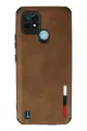 Newface Realme C21 Kılıf Loop Deri Silikon - Kahverengi