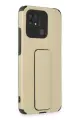 Newface Xiaomi Redmi 10C Kılıf Mega Standlı Silikon - Gold