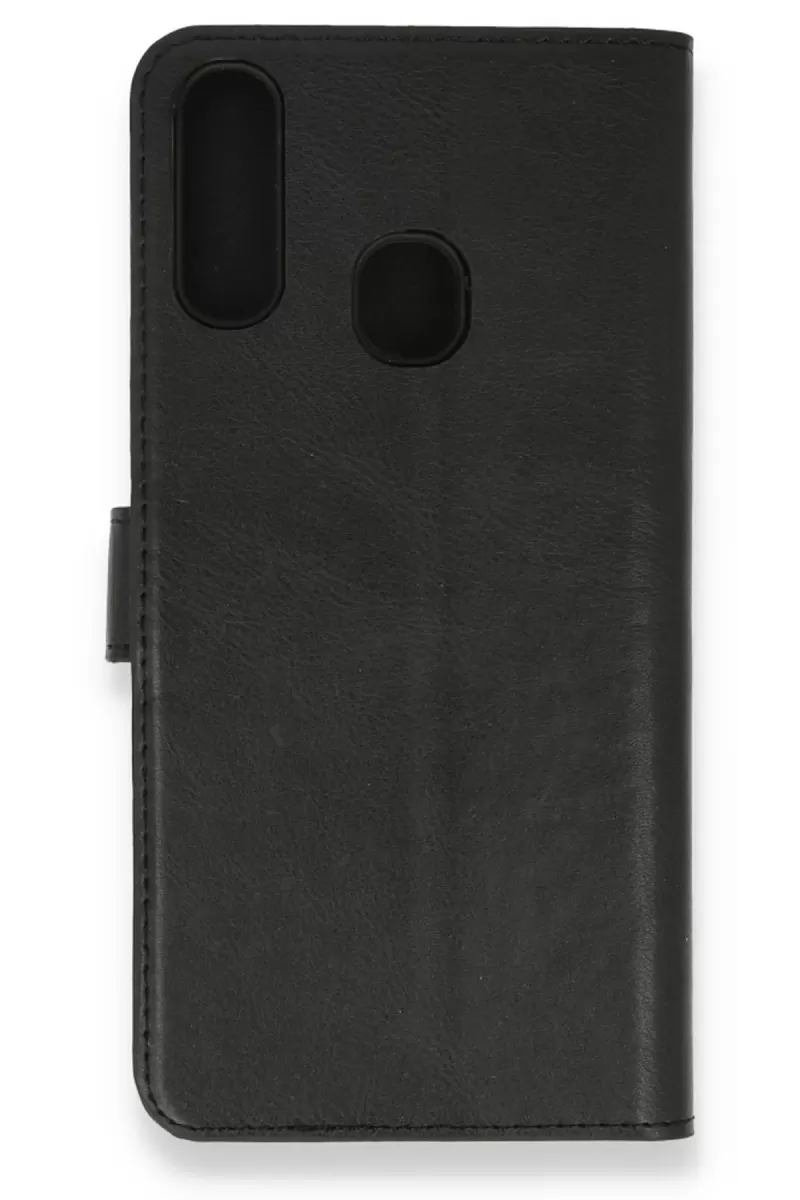 Newface Samsung Galaxy A20S Kılıf Trend S Plus Kapaklı Kılıf - Siyah