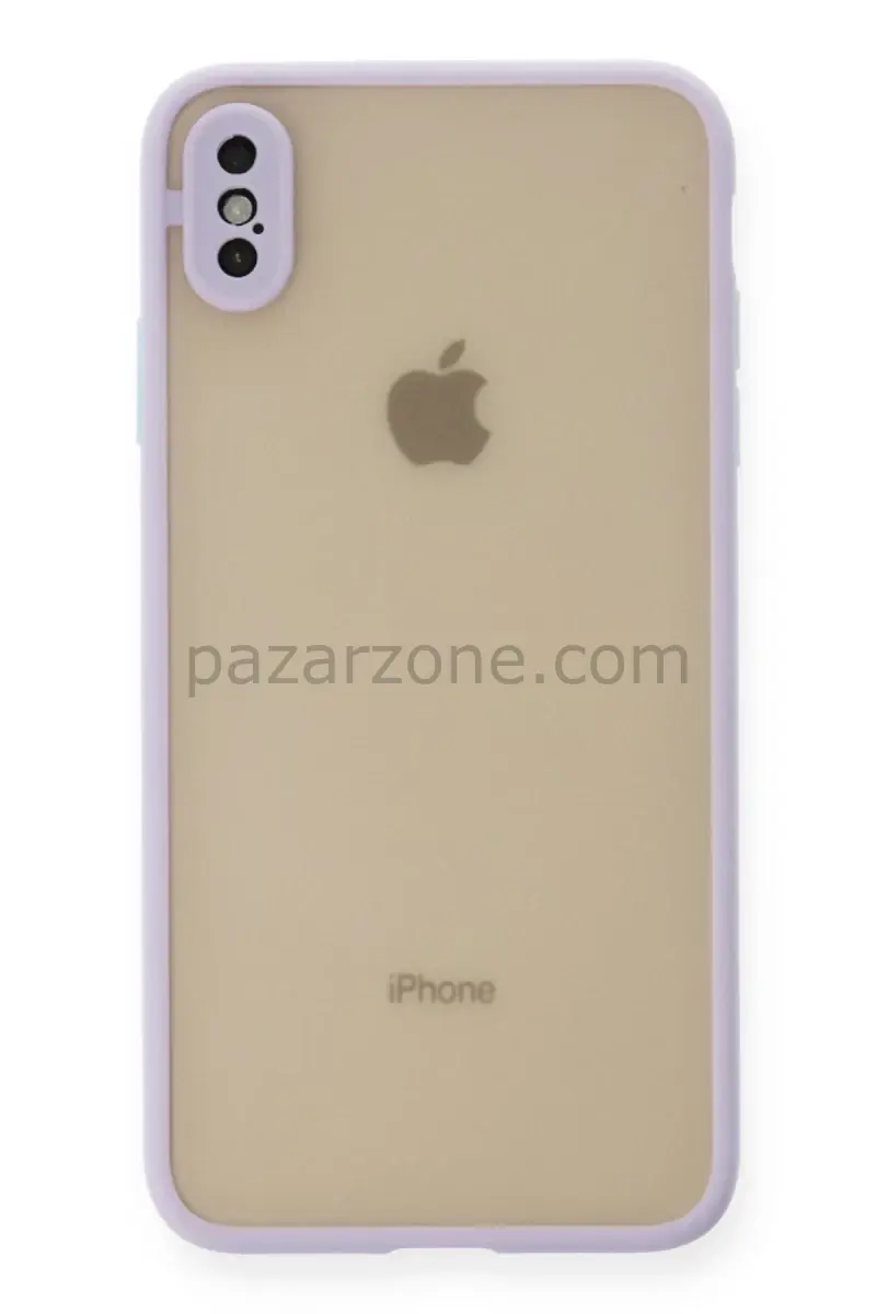 Newface Apple iPhone X Kılıf Montreal Silikon Kapak - Mor