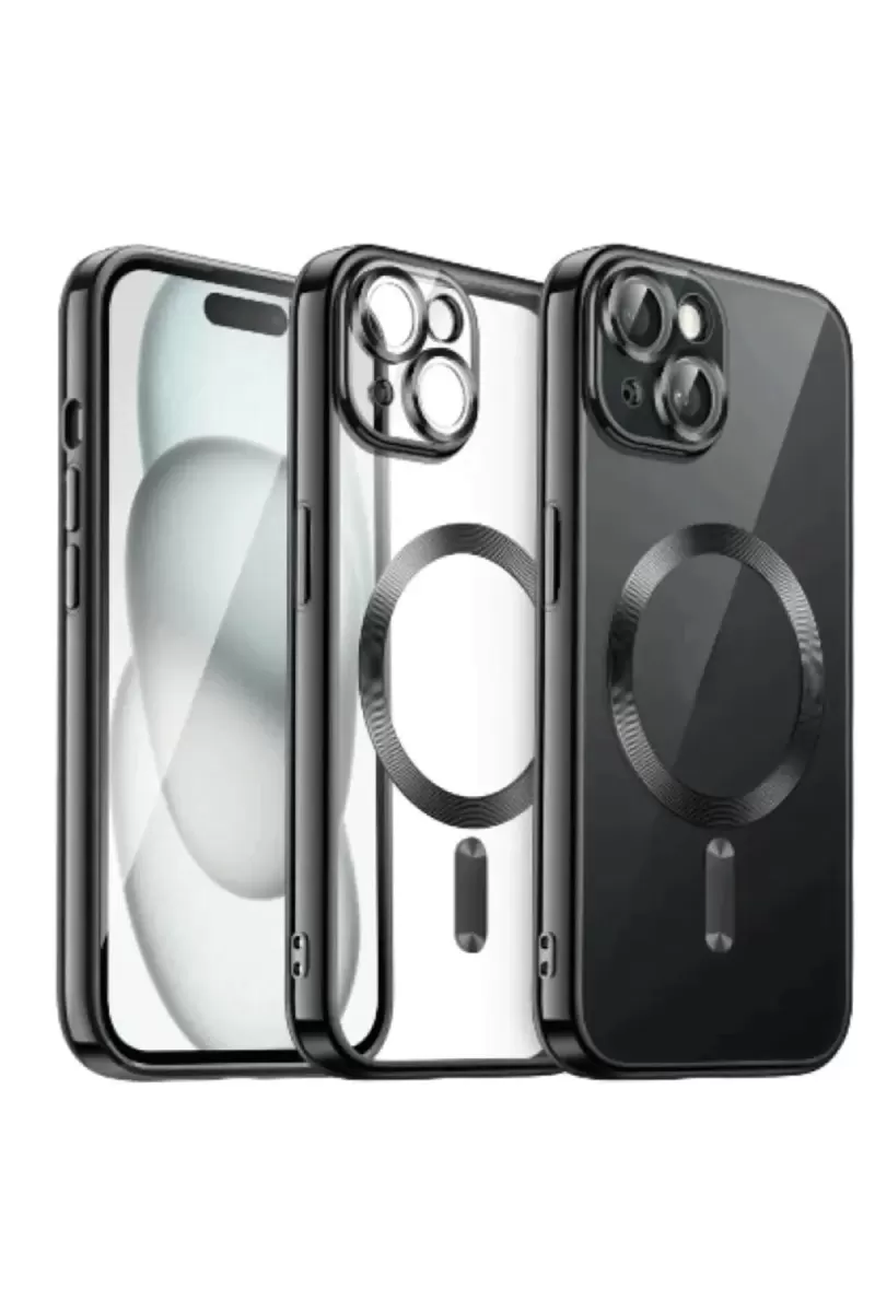 Newface Apple iPhone 13 Kılıf Kross Magneticsafe Kapak - Siyah