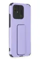 Newface Xiaomi Redmi 10C Kılıf Mega Standlı Silikon - Lila