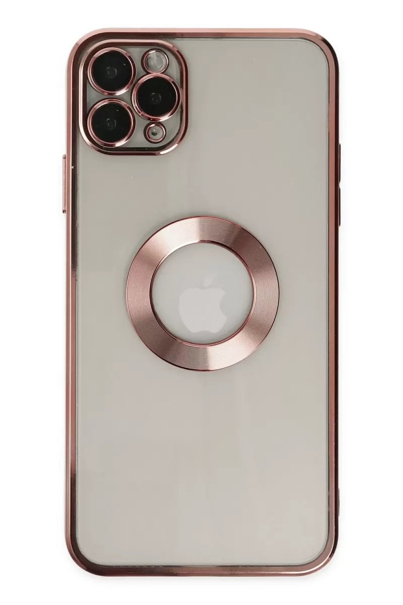 Newface Apple iPhone 11 Pro Kılıf Slot Silikon - Rose Gold