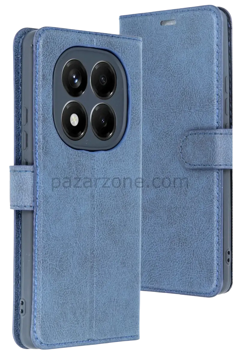 Newface Xiaomi Redmi Note 15 Pro 5G Trend S Plus Kapaklı Kılıf - Lacivert