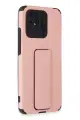 Newface Xiaomi Redmi 10C Kılıf Mega Standlı Silikon - Pudra