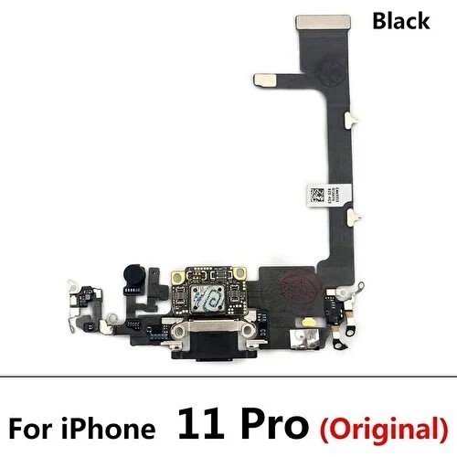 Iphone 11 Pro Full Şarj Soketi (ORJ) Siyah