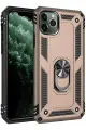 Newface Apple iPhone 11 Pro Kılıf Sofya Yüzüklü Silikon Kapak - Gold