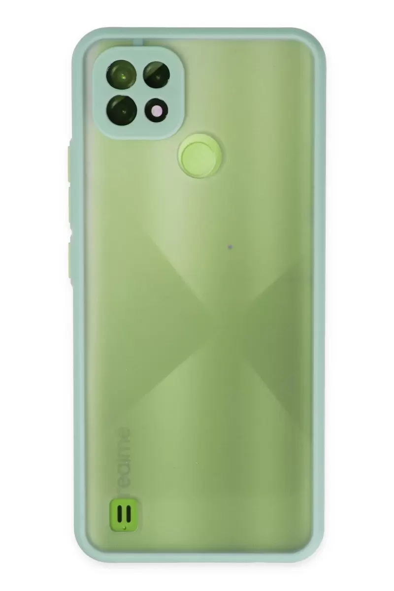 Newface Realme C21 Kılıf Montreal Silikon Kapak - Turkuaz