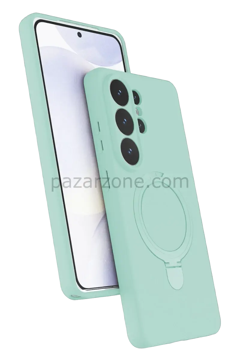 Newface Samsung Galaxy S26 Ultra Regal Magsafe Standlı Kapak - Su Yeşili
