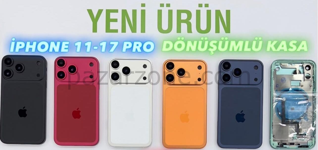 iPhone 11 - 17 PRO'ya Dönüşüm Kasa (MAVİ)