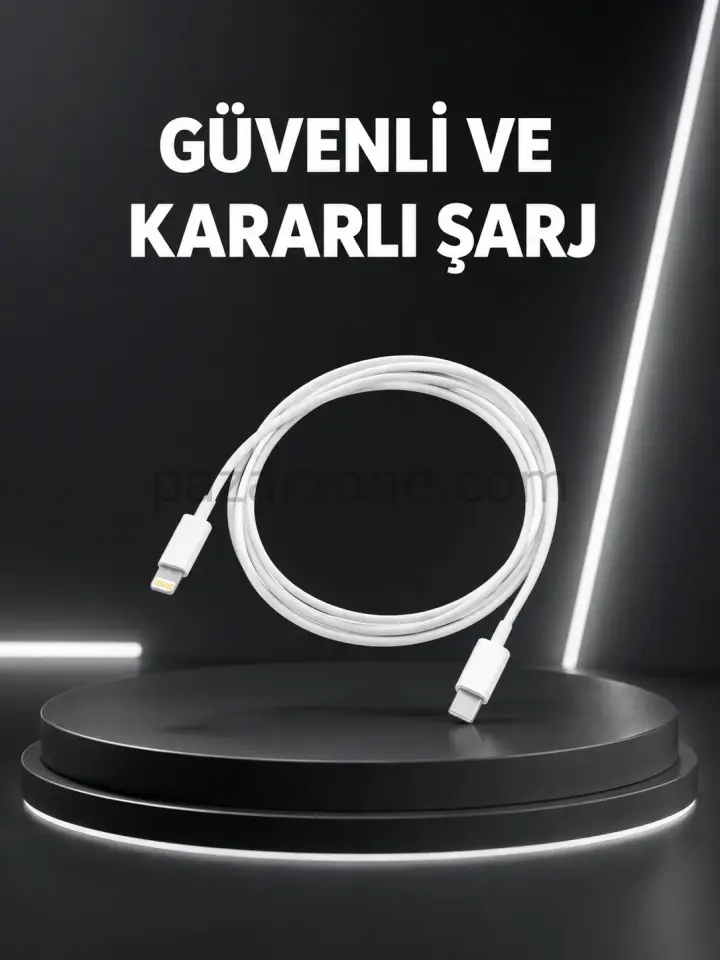 Dayanıklı TPE Lightning Kablo – 30W Hızlı Şarj ve Veri Transferi