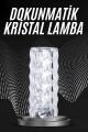 Kristal Lamba Masa Lambası Şarjlı Masa Lambası Dokunmatik Sensör Usb Şarjlı