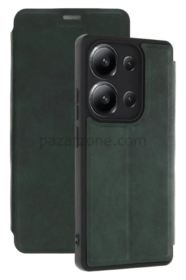 Newface Xiaomi Redmi 15C 4G Flip Cover - Yeşil