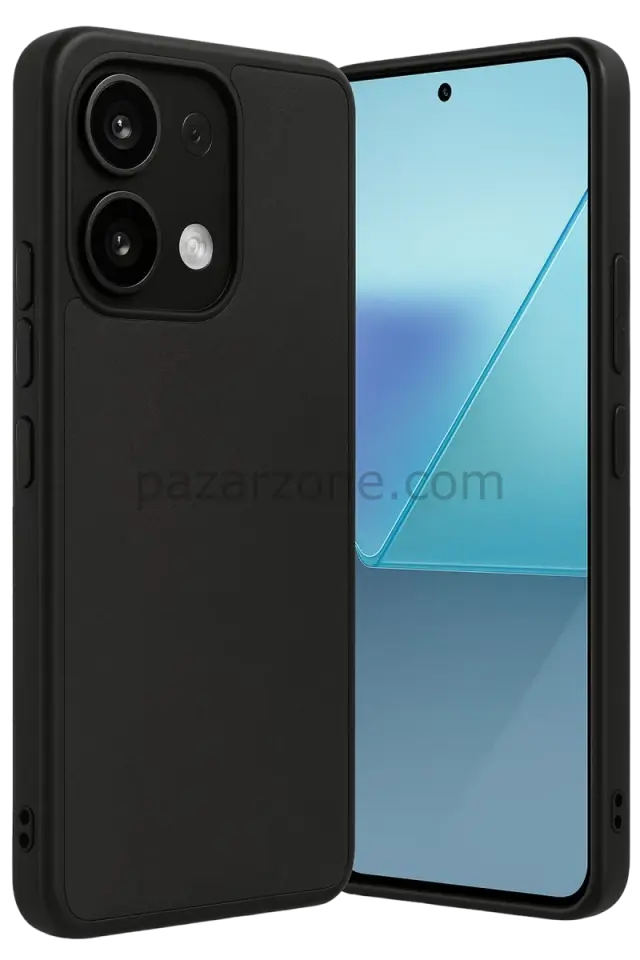 Newface Xiaomi Redmi Note 13 Pro 4G Kılıf Aras Deri Kapak - Siyah