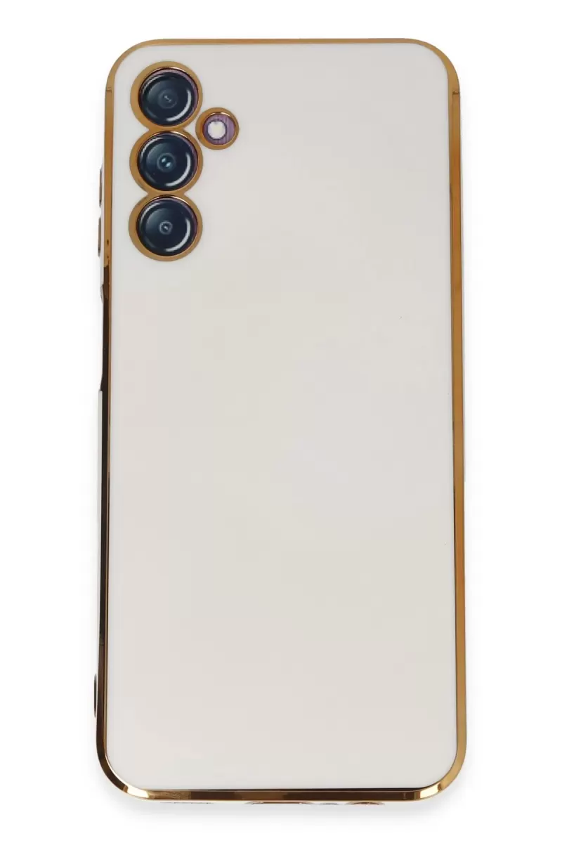 Newface Samsung Galaxy M14 5G Kılıf Volet Silikon - Beyaz