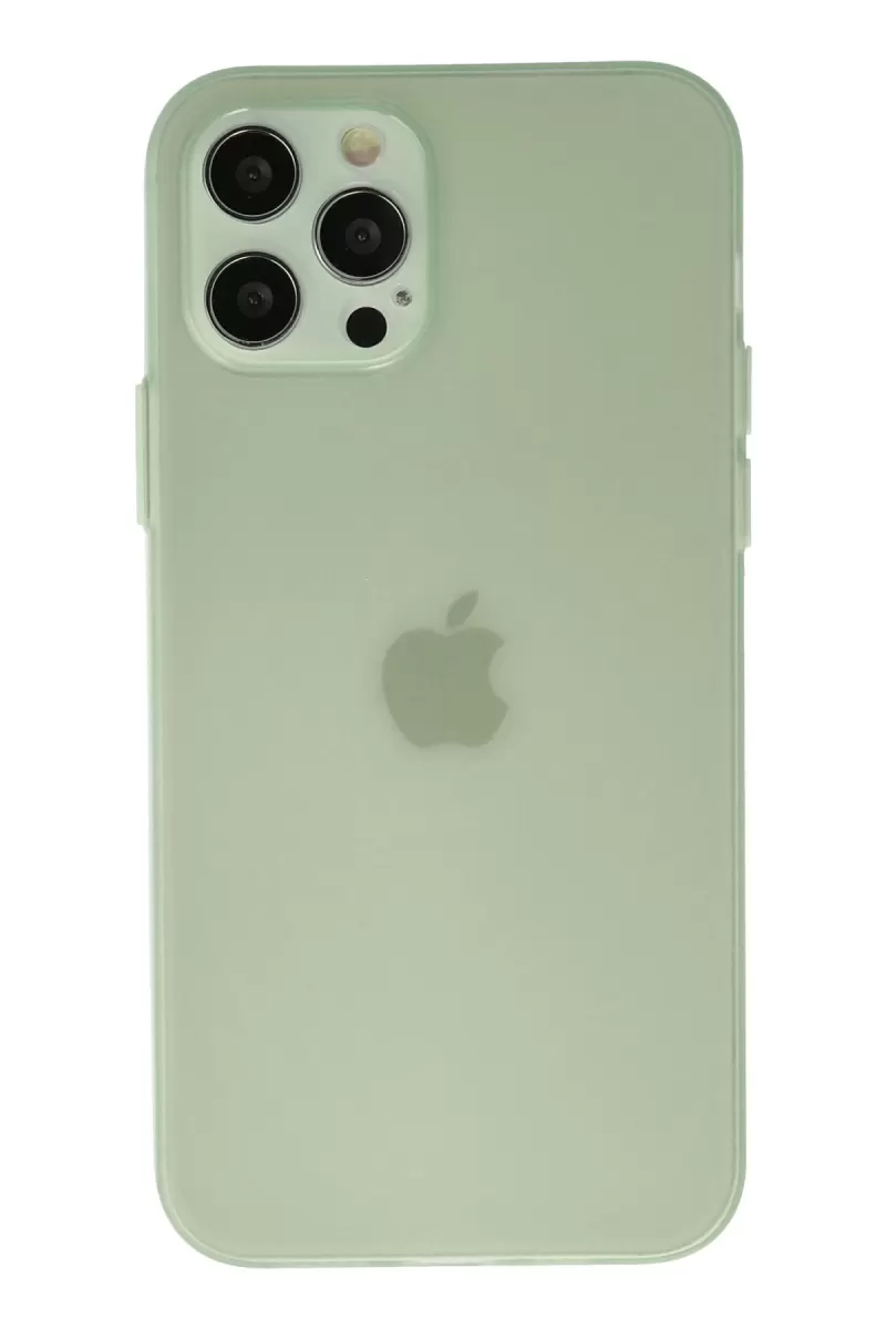 Newface Apple iPhone 12 Pro Max Kılıf Puma Silikon - Açık Yeşil