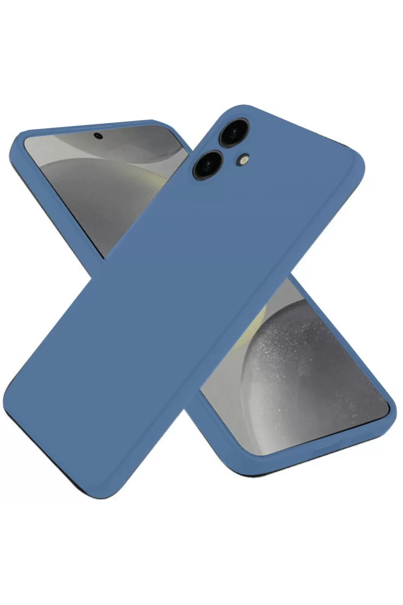 Newface Samsung Galaxy A06 Kılıf First Silikon - Mavi