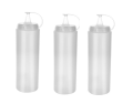 Şeffaf Sos Şişesi - 1000ml Dev Boy 3 Adet