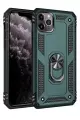 Newface Apple iPhone 11 Pro Kılıf Sofya Yüzüklü Silikon Kapak - Yeşil