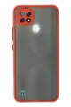 Newface Realme C21 Kılıf Montreal Silikon Kapak - Kırmızı